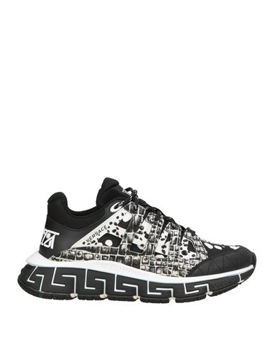 Versace Trigreca Sneakers In Black
