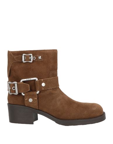 Ash Woman Ankle Boots Brown Size 8 Leather In Brown