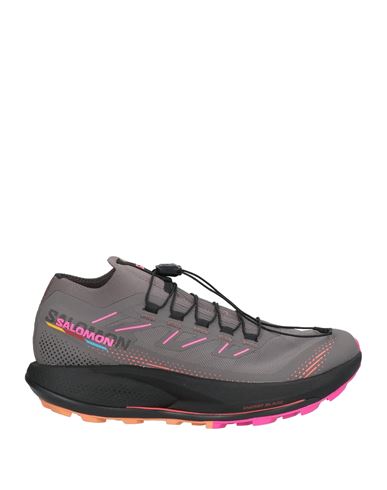 Salomon Woman Sneakers Grey Size 6.5 Textile Fibers In Gray