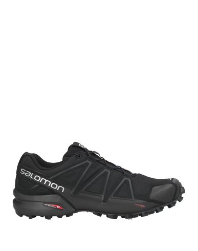 Salomon Woman Sneakers Black Size 6.5 Textile Fibers, Synthetisches Material In Black