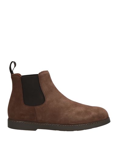 Doucal's Man Ankle Boots Dark Brown Size 9 Leather In Multi