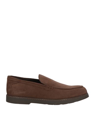 Doucal's Man Loafers Dark Brown Size 9 Leather In Multi