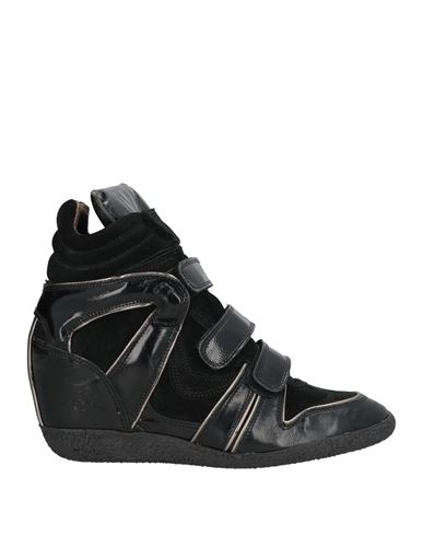 Lemaré Woman Sneakers Black Size 6 Leather In Black