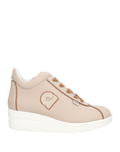 Agile By Rucoline Woman Sneakers Beige Size 6 Leather In Pink