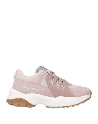 W6yz Woman Sneakers Blush Size 5.5 Leather, Textile Fibers In Multi