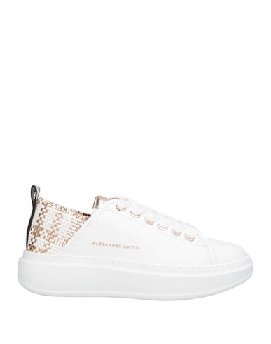 Alexander Smith Wembley Woman Sneakers White Size 8 Leather In Multi