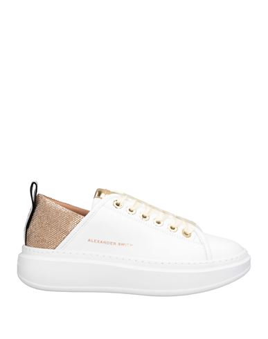 Alexander Smith Woman Sneakers White Size 8 Leather In White