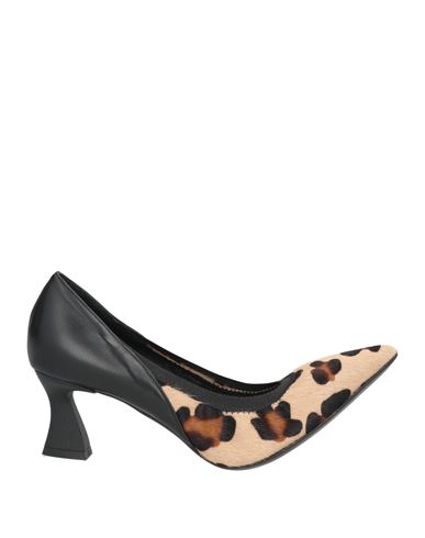 Walter Violet Woman Pumps Beige Size 8 Leather In Black