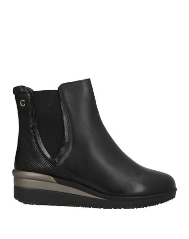 Cinzia Soft Woman Ankle Boots Black Size 7 Leather In Black