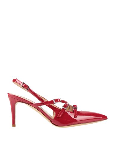 Walter Violet Woman Pumps Red Size 11 Leather In Red