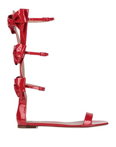 Valentino Garavani Woman Sandals Red Size 9 Leather In Red