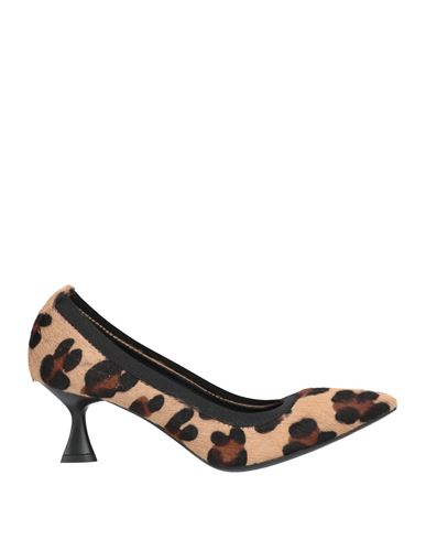 Walter Violet Woman Pumps Camel Size 6 Leather In Sand