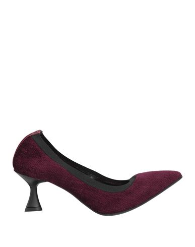 Walter Violet Woman Pumps Plum Size 6 Textile Fibers In Purple