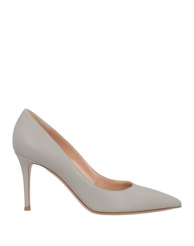 Gianvito Rossi Woman Pumps Light Grey Size 6 Leather In Gray