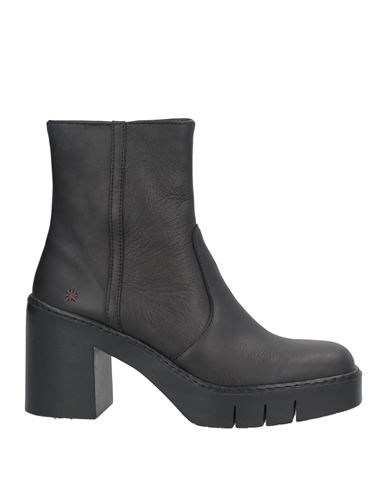 The Art Company Woman Ankle Boots Black Size 11 Leather In Black