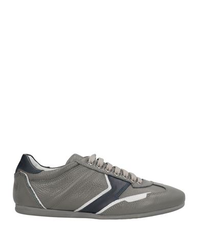 Calvin Klein Collection Man Sneakers Grey Size 6 Leather In Gray
