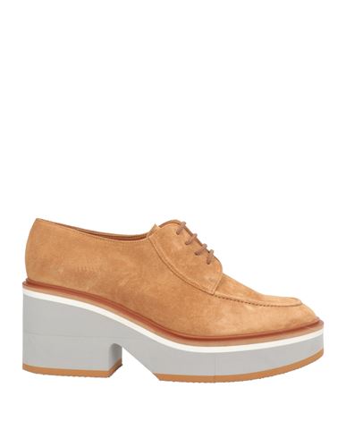 Clergerie Woman Lace-up Shoes Camel Size 6 Leather In Orange