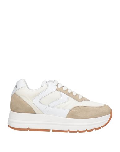 Voile Blanche Woman Sneakers Sand Size 7 Leather, Textile Fibers In Multi