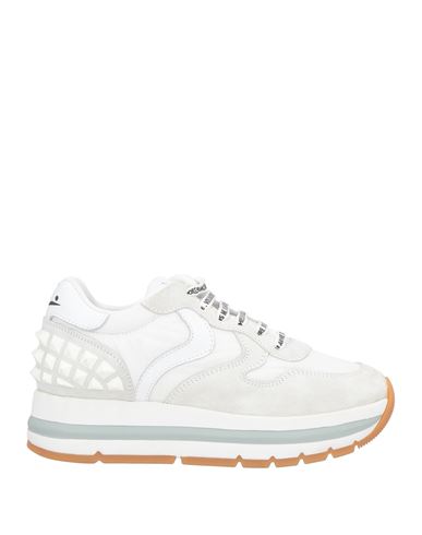 Voile Blanche Woman Sneakers Off White Size 5 Leather, Textile Fibers In White