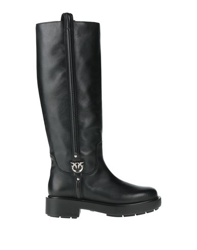 Pinko Woman Boot Black Size 8 Calfskin In Black