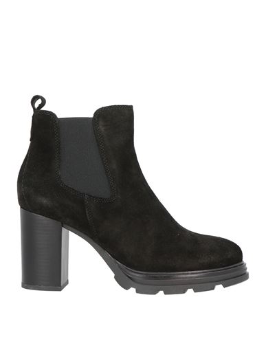 Cinzia Soft Woman Ankle Boots Black Size 10 Leather In Black