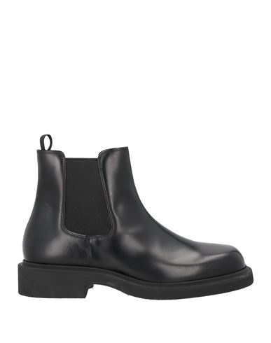 Sandro Man Ankle Boots Black Size 9 Leather In Black