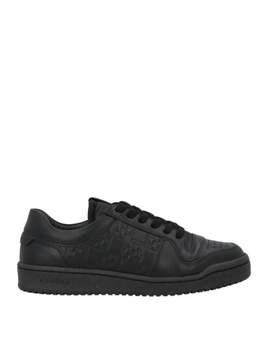 Sandro Man Sneakers Black Size 9 Leather In Black