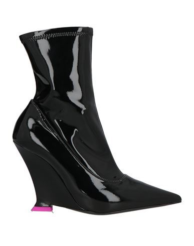 3juin Woman Ankle Boots Black Size 8 Synthetisches Material In Black