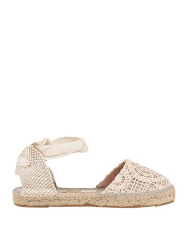 Manebi Manebí Woman Espadrilles Beige Size 8 Cotton, Jute In Neutral