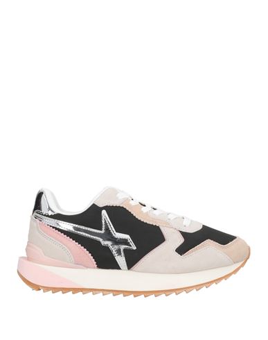 Voile Blanche Woman Sneakers Black Size 7 Textile Fibers, Leather In Black