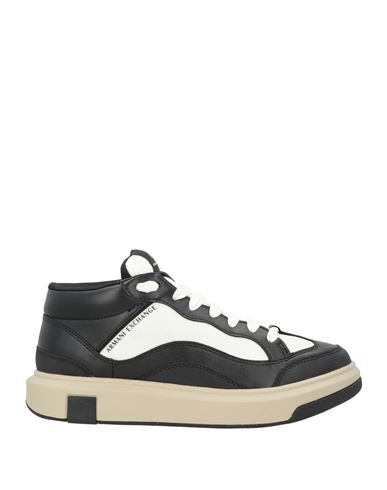 Armani Exchange Man Sneakers Black Size 9 Polyester, Polyurethane In Black