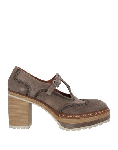 Pons Quintana Woman Pumps Khaki Size 10 Leather In Sand