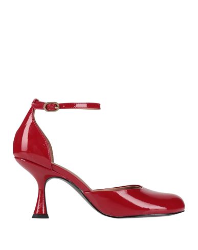 Aquarelle Woman Pumps Red Size 8 Leather In Red