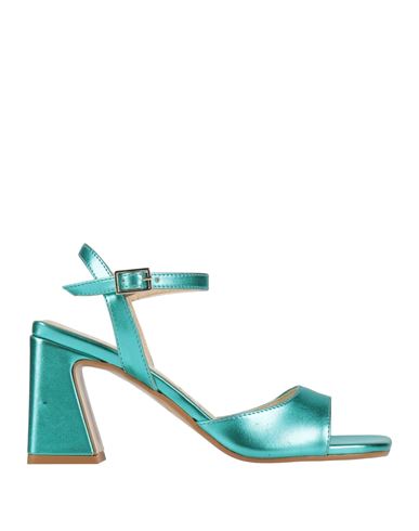 Pregunta Woman Sandals Turquoise Size 7 Synthetisches Material In Blue