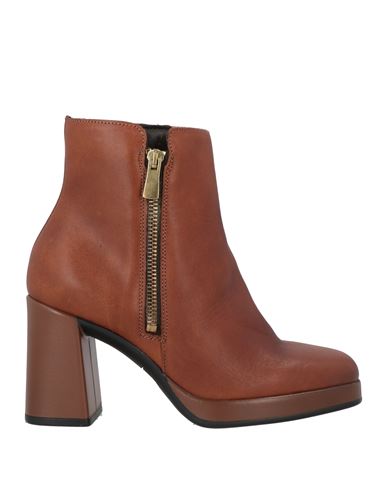 Igi & Co Woman Ankle Boots Brown Size 7 Calfskin In Brown
