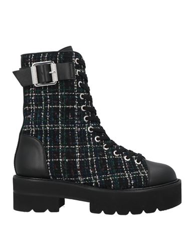 Stuart Weitzman Woman Ankle Boots Green Size 5.5 Calfskin, Textile Fibers In Green
