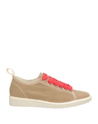 Pànchic Panchic Woman Sneakers Beige Size 7 Textile Fibers In Metallic