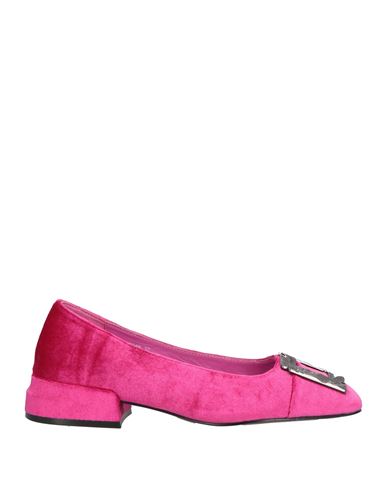 Jeannot Woman Ballet Flats Fuchsia Size 8 Textile Fibers In Pink
