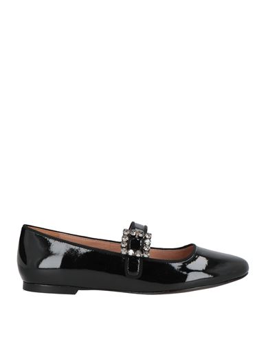 Bibi Lou Woman Ballet Flats Black Size 7 Leather In Black