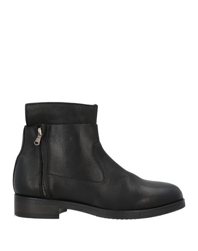 Jp/david Woman Ankle Boots Black Size 10 Leather In Black
