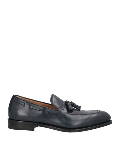 Ferragamo Man Loafers Midnight Blue Size 9 Leather In Blue