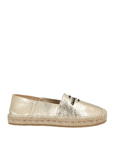 Ferragamo Woman Espadrilles Platinum Size 5.5 Textile Fibers In Gray