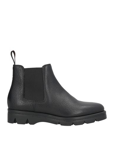 Santoni Woman Ankle Boots Black Size 7.5 Leather In Black