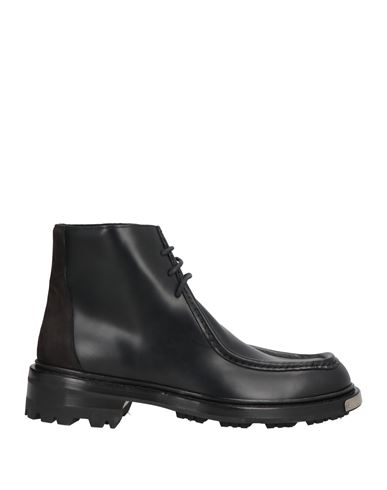 Oamc Man Ankle Boots Black Size 10 Leather In Black