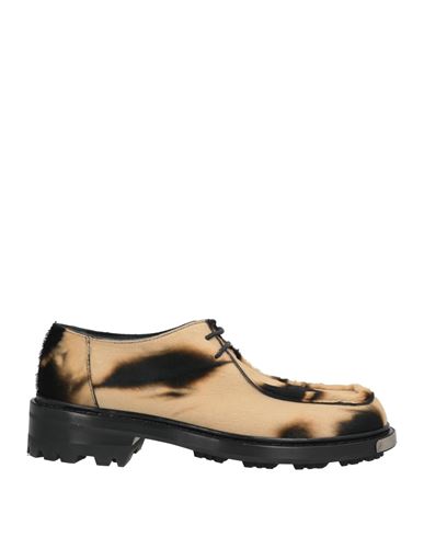 Oamc Man Lace-up Shoes Sand Size 12 Leather In Brown