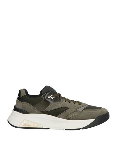 Santoni Hy-run Sneaker In Green