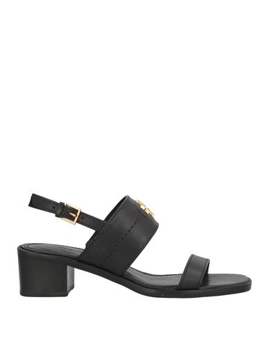 Tory Burch Woman Sandals Black Size 6 Cowhide In Black