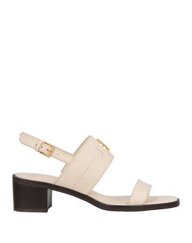 Tory Burch Woman Sandals Cream Size 6 Cowhide In White