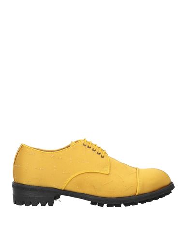 Vivienne Westwood Woman Lace-up Shoes Mustard Size 8 Textile Fibers In Yellow