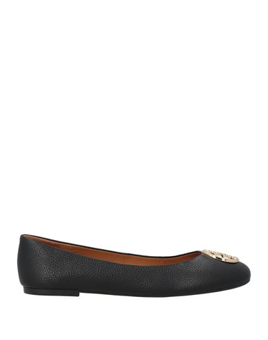 Tory Burch Woman Ballet Flats Black Size 9.5 Leather In Black